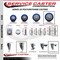 Service Caster 5 Inch Blue Polyurethane Swivel 34 Inch Threaded Stem Caster Set with Total Lock Brake SCC-TSTTL20S514-PPUB-BLUE-34212-4 - alternate 4
